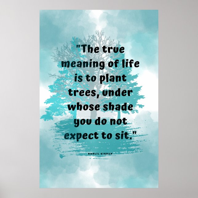 Tindness och Bra Poster Wisdom Quote Wall (Framsidan)