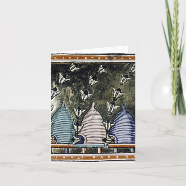 TINDR'S BEES 4" x 5,6", mappat anteckningskort FUL (Framsida)