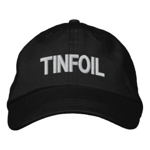 Tinfoil Hat Broderad Keps