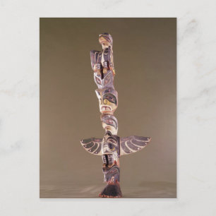 Tinglit Bird Klan totem-stav Vykort
