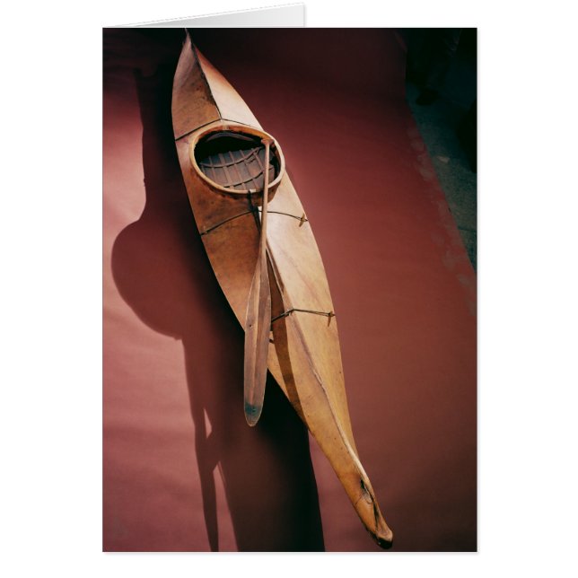 Tinglit kajak hälsningskort (Framsidan)