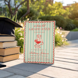 Tini Bit Graduated Western Cowgirl Studenten Inbjudningar
