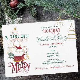 Tini Bit Merry Martini Office jul Cocktail Inbjudningar