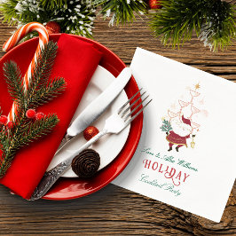 Tini Bit Merry Martini Office jultomten Pappersservett