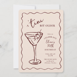 Tini Bit Older 30års födelsedag Party Inbjudningar