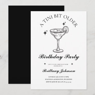 Tini Bit Older Espresso Martini Birthday Inbjudningar