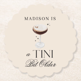 Tini Bit Older Espresso Martini Birthday Underlägg Papper