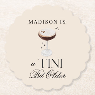Tini Bit Older Espresso Martini Birthday Underlägg Papper