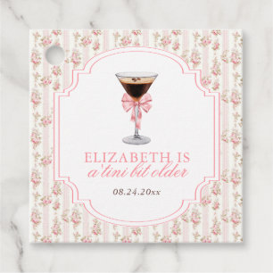 "Tini Bit Older Espresso Martini Coquette Birthday Gåvor Etiketter