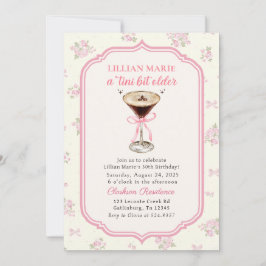 Tini Bit Older Espresso Martini Coquette Birthday Inbjudningar