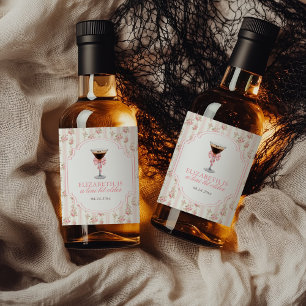 "Tini Bit Older Espresso Martini Coquette Birthday Spritflaskor Etikett