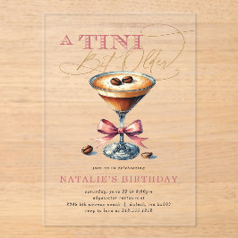 Tini Bit Older Espresso Martini Rosa Bow Birthday