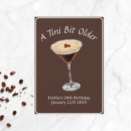 Tini Bit Older - Espresso Martini Theme Inbjudningar
