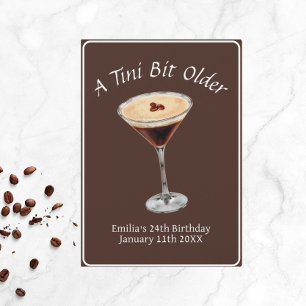 Tini Bit Older - Espresso Martini Theme Inbjudningar