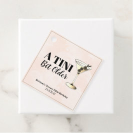 Tini Bit Older Martini Cocktail Birthday Gåvor Etiketter