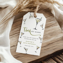 'Tini Bit Older' Martini Cocktail Födelsedagsprese