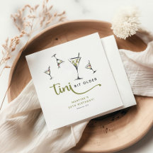 'Tini Bit Older' Martini Cocktail Vuxen Födelsedag