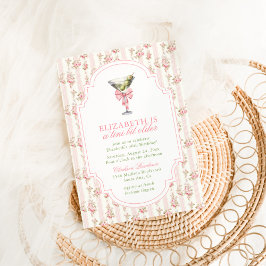 "Tini Bit Older Martini Coquette Rosa Birthday Inbjudningar