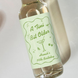 Tini Bit Older Martini Födelsedagsfest Vinetikett
