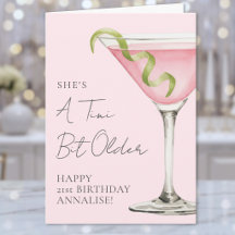 Tini Bit Older Martini Grattis på födelsedagen