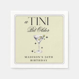 Tini Bit Older Martini Olive Birthday Pappersservett