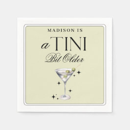 Tini Bit Older Martini Olive Birthday Pappersservett