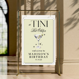Tini Bit Older Martini Olive Birthday Välkommen Poster