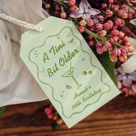 Tini Bit Older Martini temafest firar Presentetikett