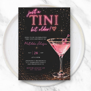 Tini Bit Older Neon Rosa 30-års födelsedag Inbjudningar