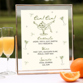 Tini Bit Older Quirky Hand plockade Birthday Pub M Poster