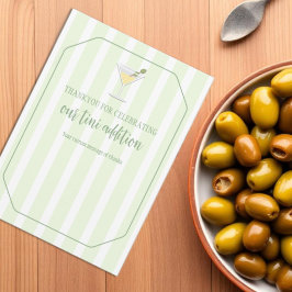 Tini One Baby Shower Tack Kort