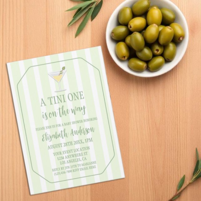 Tini One Babyfirande Inbjudningar (Skapare uppladdad)