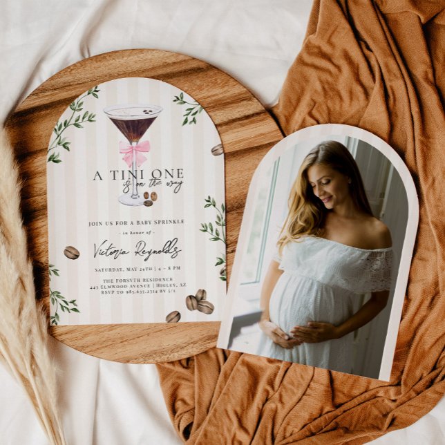 Tini One | Espresso Martini Baby Shower Inbjudningar (Skapare uppladdad)