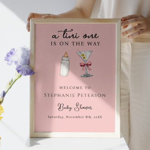 Tini One On The Way Pink Back Martini Barnkalas Poster