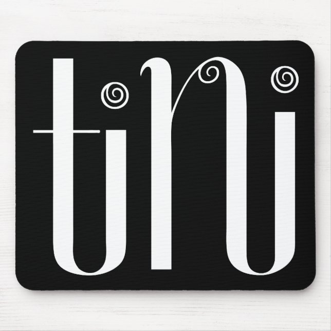 Tini White Mousepad Musmatta (Framsidan)