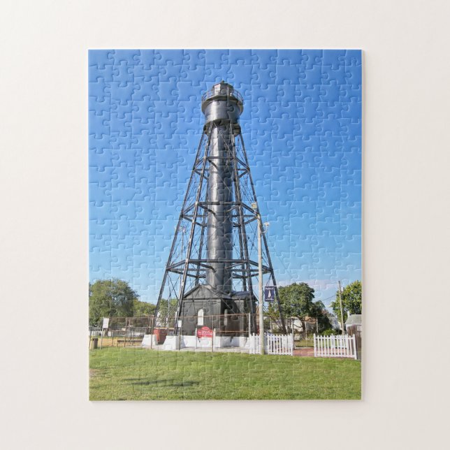 Tinicum Rear Range Lighthouse, New jersey Puzzle Pussel (Vertikal)