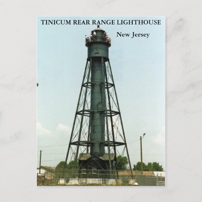 Tinicum Rear Range Lighthouse, New Jersey Vykort (Framsida)