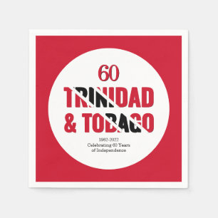 TINIDAD 60-årsjubileum Oberoende Pappersservett