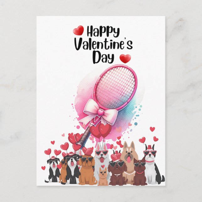 TINIS Valentindagen till Spelare med Kärlek Vykort (Framsida)