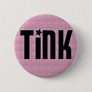 Tink knäppas - rosa hjärtor knapp