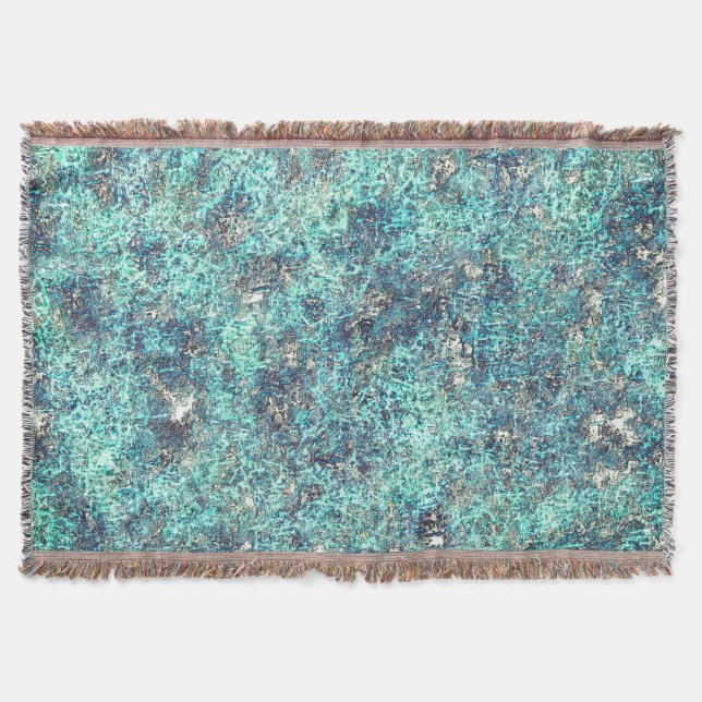 Tinkel eller svampblått och grått doo filt (Framsidan)