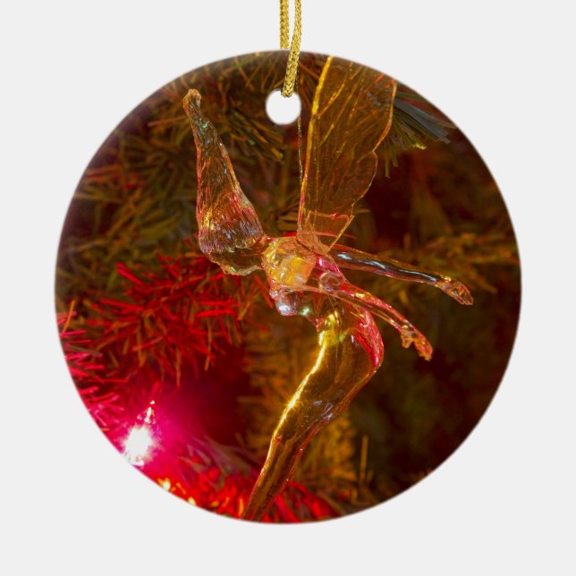 Tinker Bell Landing Julgransprydnad Keramik (Framsidan)