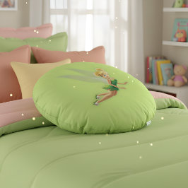 Tinker Bell Round Pillow Rund Kudde