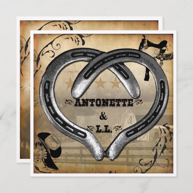 Tinkies bröllopsinbjudningar inbjudningar (Fram/baksida)