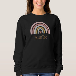 TINLEY Boho Bränn Orange Rainbow Heart Auntie T Shirt