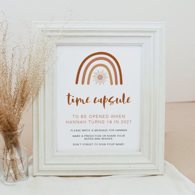 TINLEY Boho Rainbow 1: a födelsedagstidskapsel Poster (Skapare uppladdad)