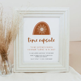 TINLEY Boho Rainbow 1a Birthday Time Capsule Pos Poster