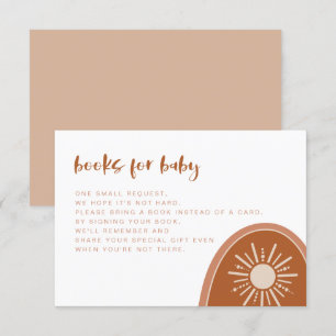 TINLEY Boho Terracotta Rainbow Bokar för Baby Card Inbjudningar