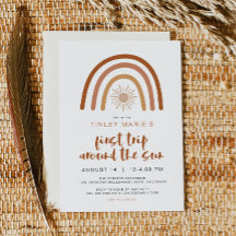 TINLEY Boho Terracotta Rainbow Sol första födelsed