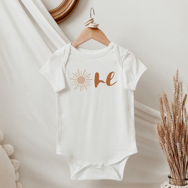TINLEY Cute Bohemian Sol en första födelsedag T Shirt (Skapare uppladdad)